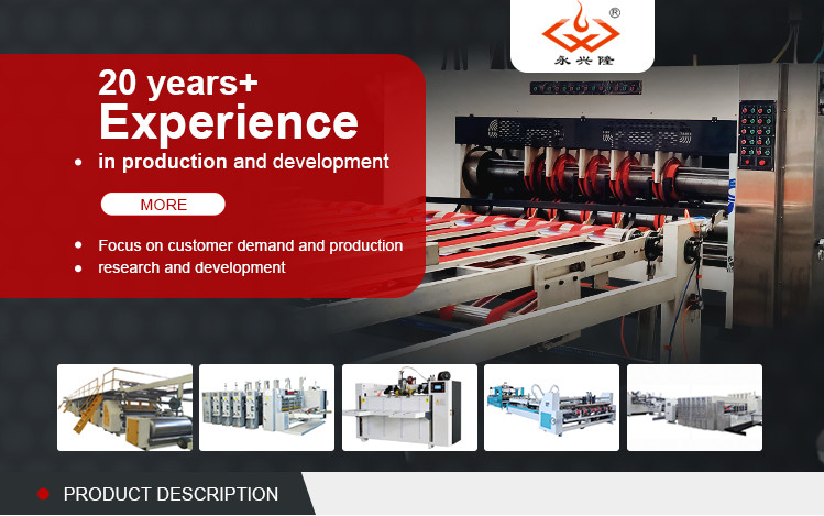 Flexo Die Cutting 2 3 4 Color Printing Slotting Machine With Ceramic Roller