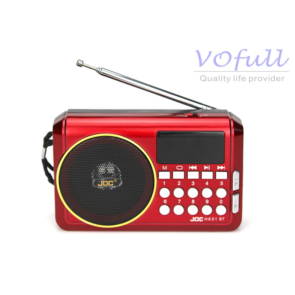 FM/MW/SW 3 Band Portable Radio Player with Power Supply of Rechargeable Battery Pack