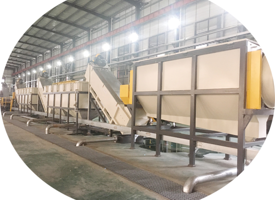 300-1500kg/H Plastic Washing Recycling Machine 120kw HDPE Washing Line