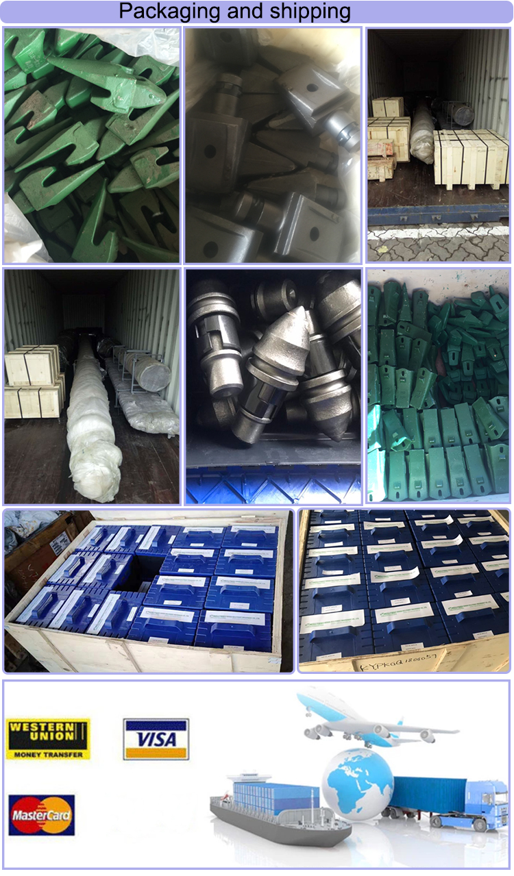Piling Works Heat Treatment C31HD Bullet Teeth For Augers
