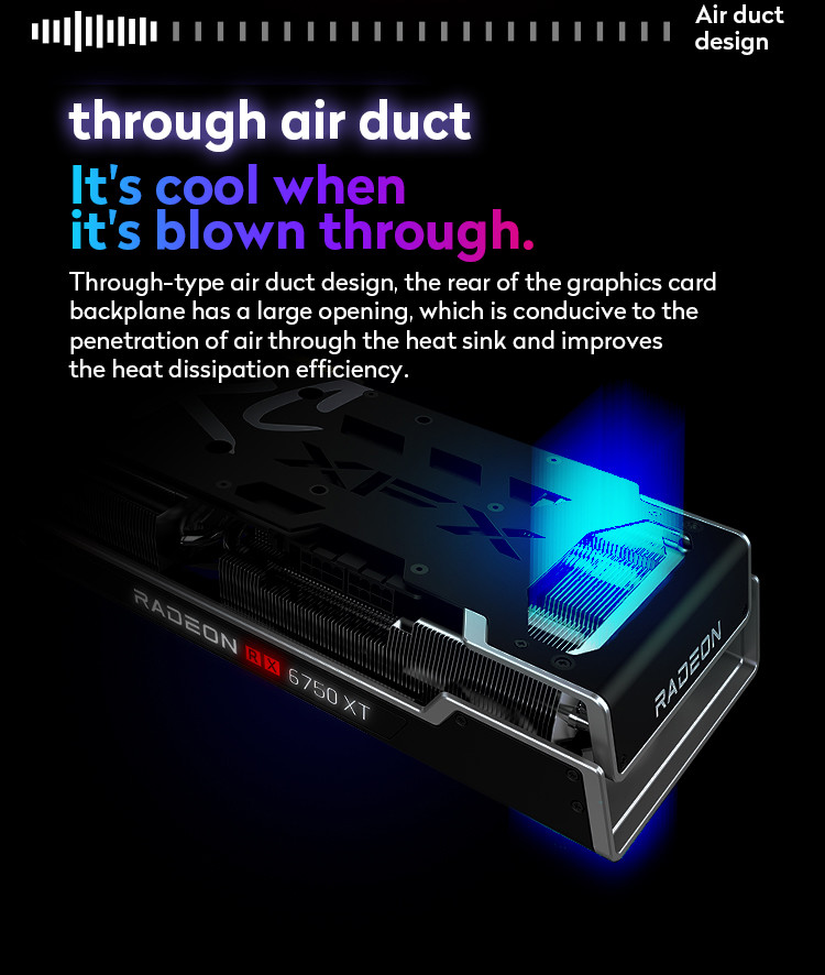AMD Radeon RX 6750XT Graphics Card 12GB Overseas Version Discrete Graphics Card