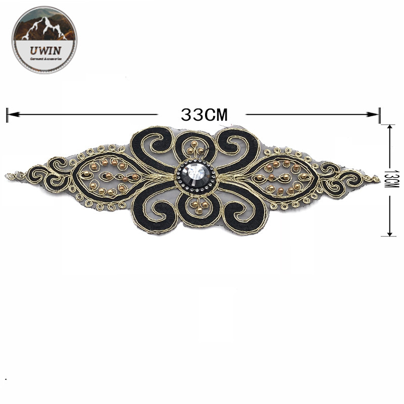 Special Meaningful Zen Embroidery Designs Patches With Bead And Rhinestone Material