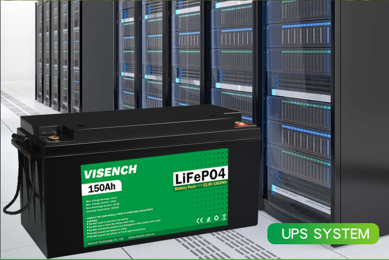 Visench Solar System Lifepo4 Battery Pack Lithium Ion Lifepo4 12V 150AH Lithium Ion Batteries
