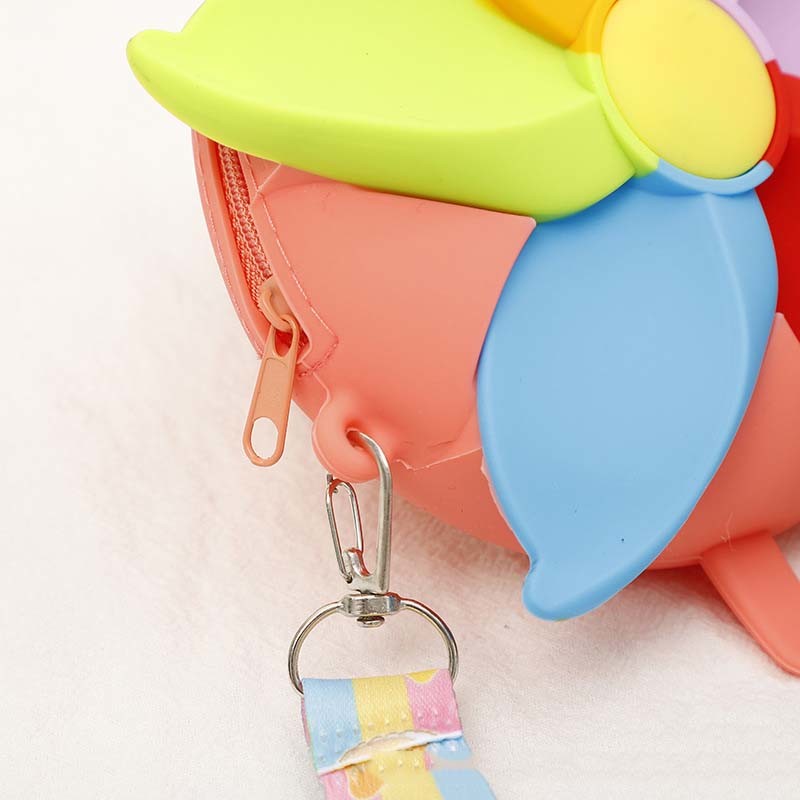 Cute Cartoon Silicone Pencil Case CrossBody Shoulder Purse Coin Bag Makeup Bag Christmas Birthday Gift For Boys Gilrs