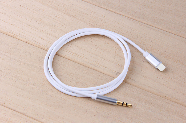 Nylon Braid Aux 3.5mm Audio Cable 3.5mm Headphone Jack Splitter IOS 14 100cm