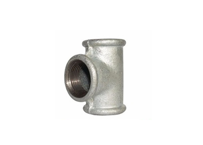 Factory Price Reducing Beaded End Hot Dipped Galvanized Casting Iron Tee