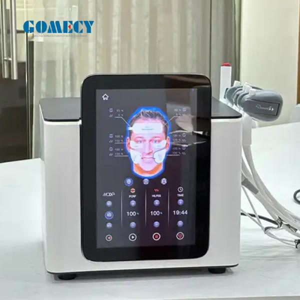 Mono-polar radio frequency electric muscle stimulation face beauty massager face