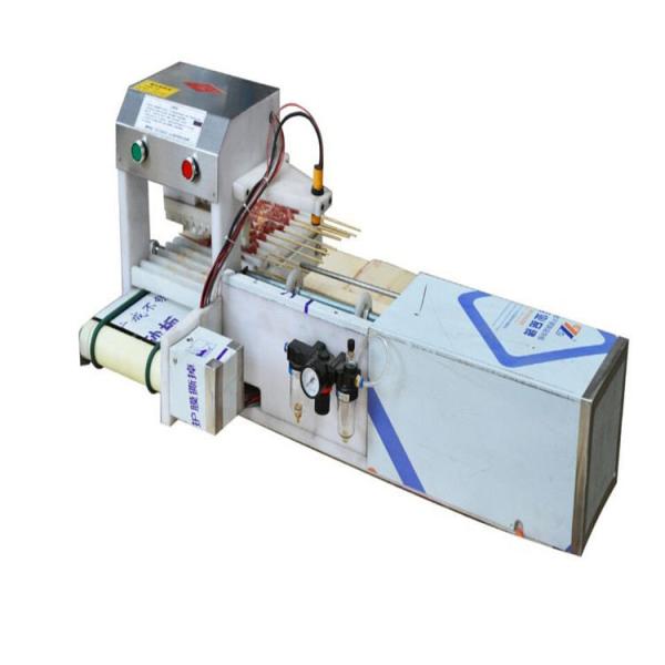 220v Meat Stringing Machine for 35 KG Chicken Meat Satay Kebab Skewers Voltage