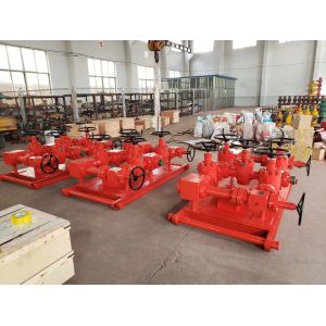 PU Temperature Rating Surface Well Testing Equipment Pressure Test Manifold