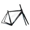 Buy cheap Lightweight Scandium Bike Frame , Black / Orange Full Carbon Road Bike Frame from wholesalers