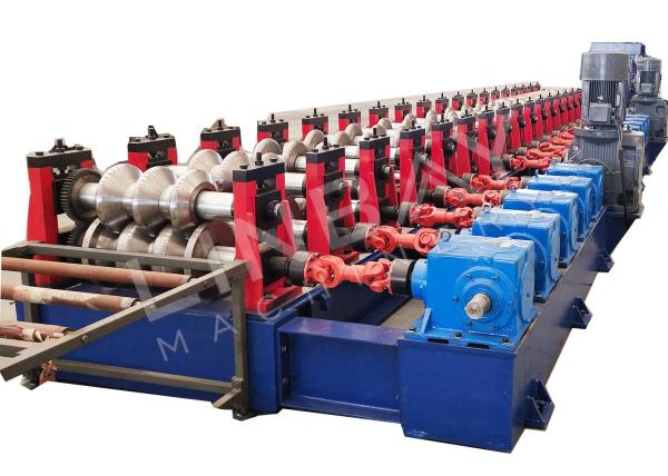 Hot Dipped Galvanized Steel Highway Guardrail Machine 37kw Steel Framing Roll