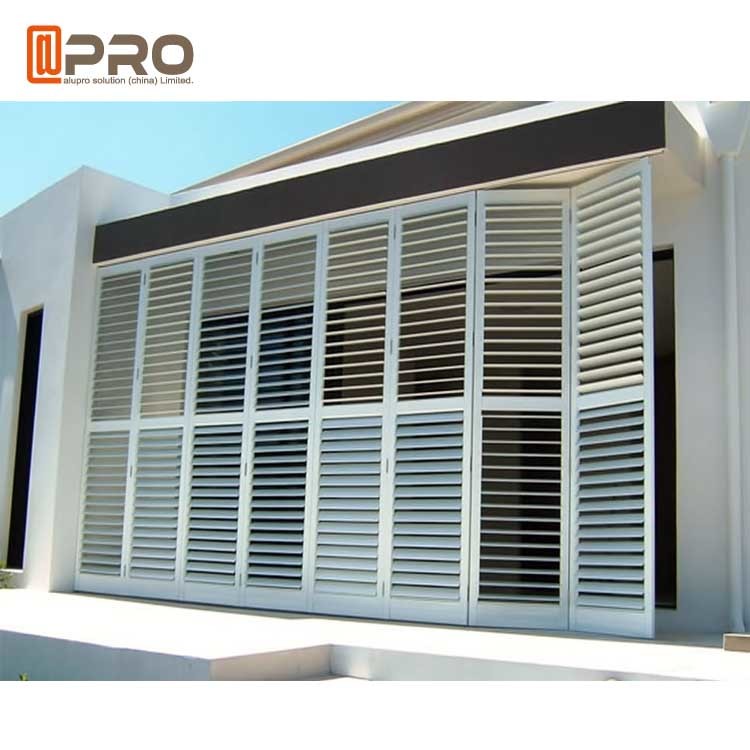 Outdoor Ventilation Fixed Blade Aluminium Louver Window Door Fade Resistant