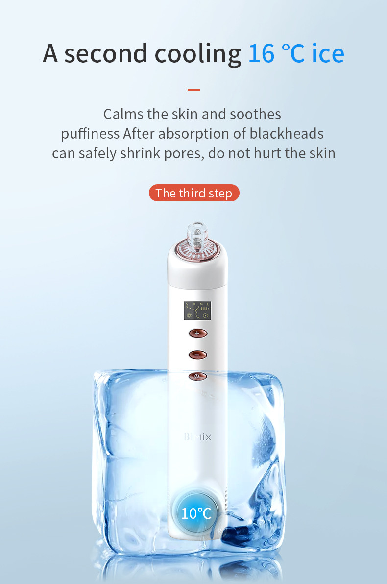 Heat Cold Compress 1200mah Electronic Vacuum Blackhead Remover