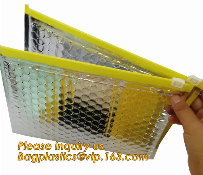 air mail metallic holographi rose gold bubble padded mailer / Zip lockkk bubble bag/ slider bubble bag,Holographic Factory