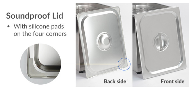 Degas Ultrasonic Cleaning Machine Stainless Steel Dual Power Digital Electric Fuel
