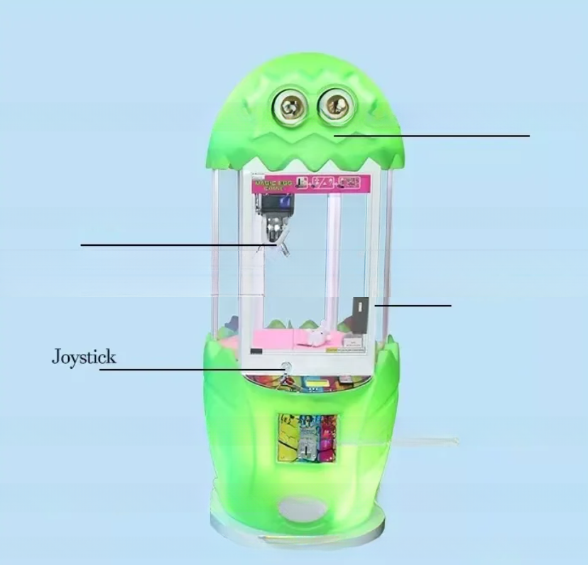 Dreamland indoor amusement coin operated toy claw machine plush toy crane magic egg game machine