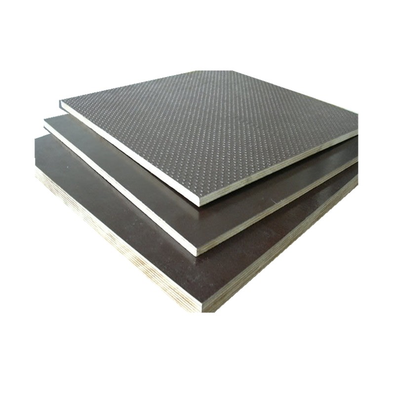 E1 12mm Anti Slip Hardwood Film Faced Plywood For Construction