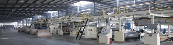Dpack corrugated Oil Heating 3 Layer 80m/Min Corrugated Cardboard Machines in