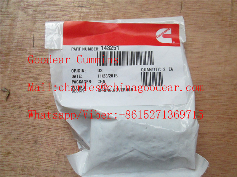 Chongqing k38/k50 diesel engine governor spring 143251