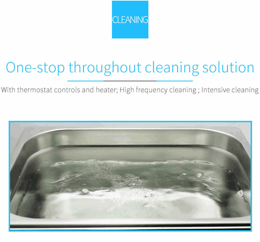 30min Time 4.5L Ultrasonic Parts Cleaner 200W Heater