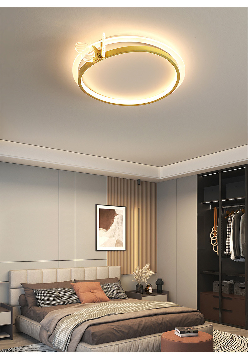 Modern living room luxury golden ceiling Lights simple home creative butterfly ceiling lamps(WH-MA-254)
