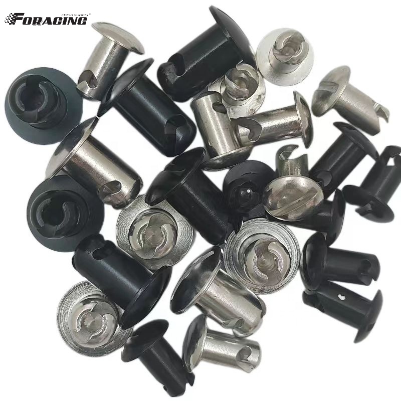 Replace/Repair Purpose Universal 7/16" *.600 Dzus Button Silver Aluminum Fasteners for Modified Cars and Sprint Cars