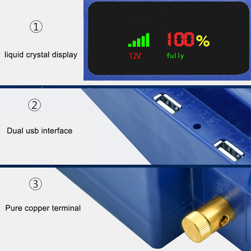 Lithium Ion 12V Deep Cycle Gel Battery 50ah 80ah Camping Storage Battery