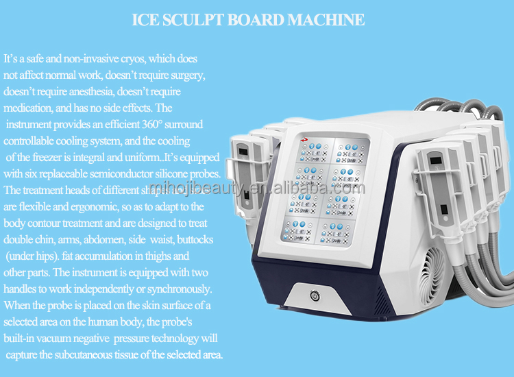 8 Handles Cryolipolysis Slimming Machine with 10.4 Inch LCD Display Screen