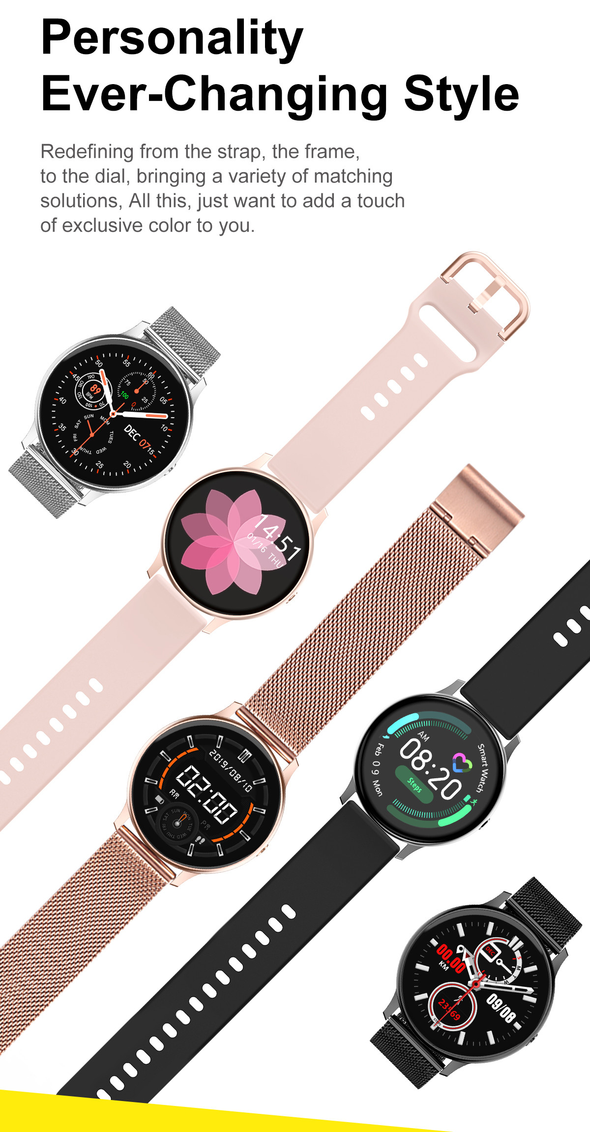 DT88 Pro Smart Watch women ECG+PPG Bluetooth Heart Rate Tracker Blood Pressure IP67 Waterproof women Smartwatch men