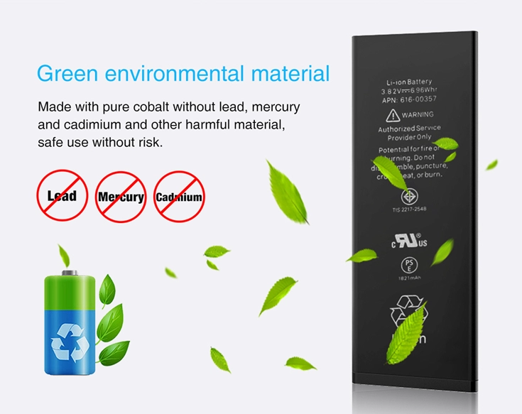 2200Mah Cell Phone Lithium Battery For Apple Iphone 6 7 8 7P 8P