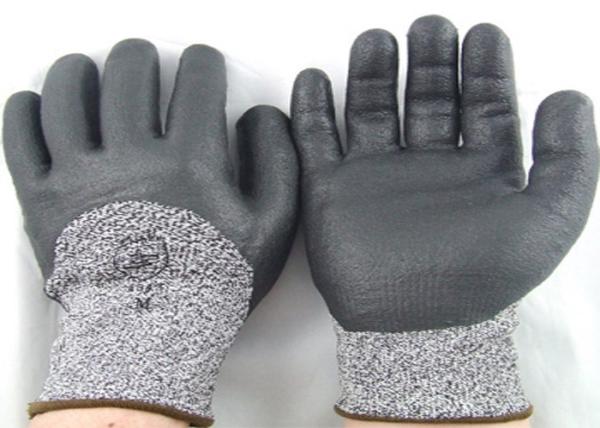 Better Grip Cut Protection Gloves , Slip Proof Gloves Ultrafine Nitrile Foam