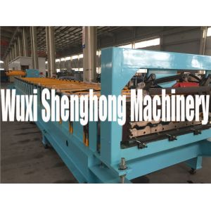 Custom Metal Roof Roll Forming Machine With 10 - 12m / Min Forming Speed