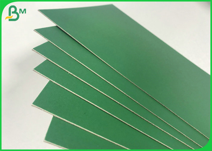 1.2mm 1.5mm 1.8mm Solid Smooth Thick Green Paper Cardboard For Book Binding