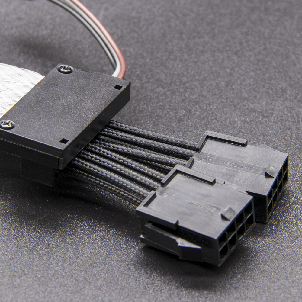RGB Extension Cable Kit to 8-Pin GPU Addressable for Computer Gaming Case PSU Extension Cable RGB PC PSU RGB Sleeved Extension
