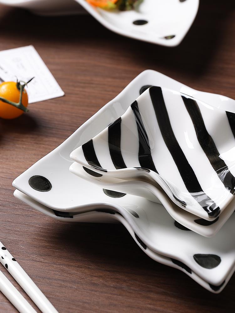 Luxury Nordic Style Ceramic Plates , Bohemian Plate Set For Restaurant