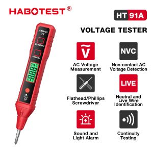 HT91A Non Contact AC Voltage Tester Digital Voltage Detector Electric Test Pen
