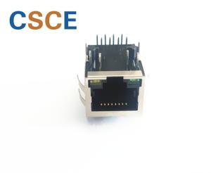  100Base-T 8P8C RJ45 Ethernet Connector With Transformer Manufactures