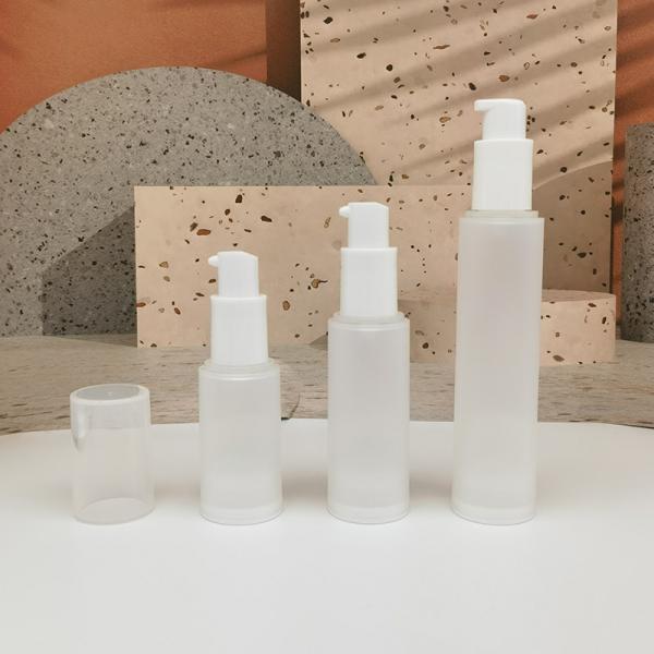 15ml 30ml 50ml Airless Vacuum Pump Bottle Frosted Matt For Lotion Cream