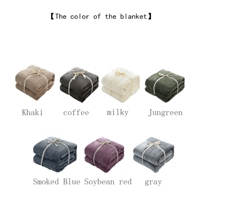 2023 Customized Size Colorful Coral Fleece Blanket for Office Nap and Children's Throw