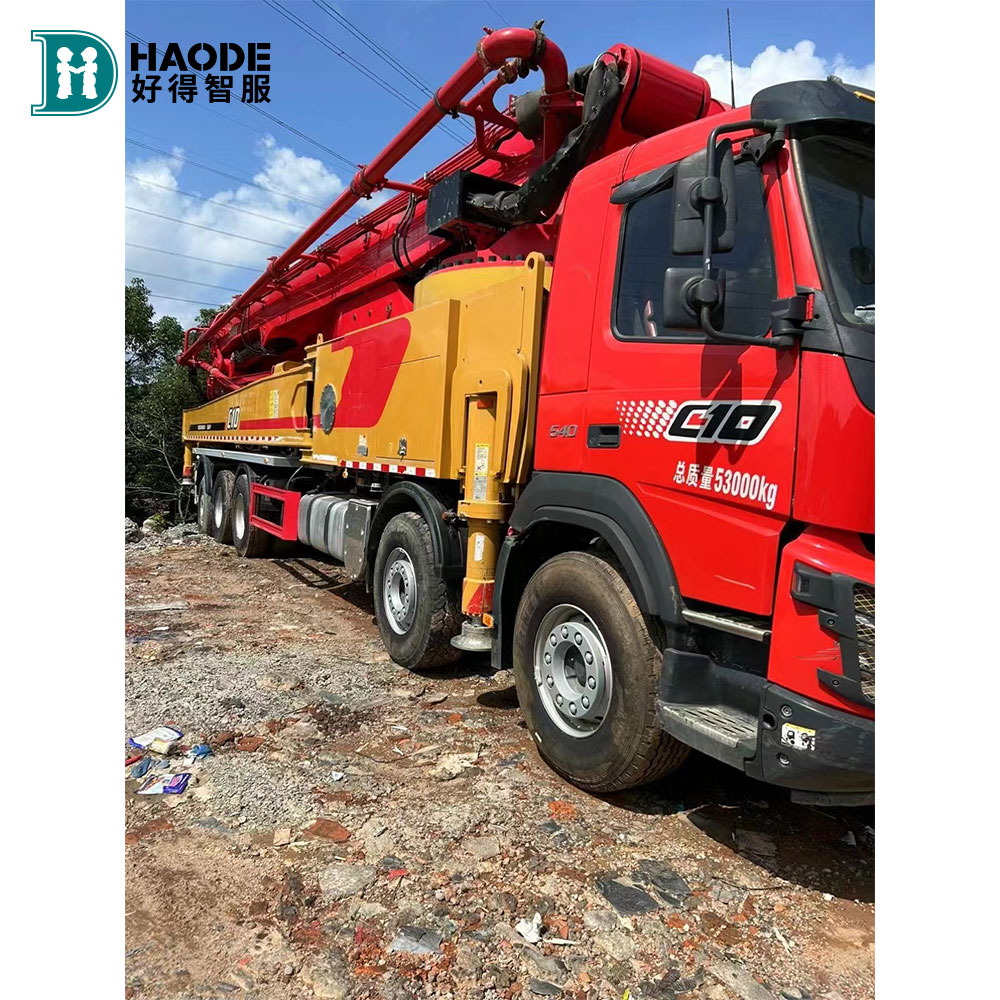 SYM5538THB 660C-10 67M Mounted Zoomlion Trailer Concrete Boom Pump Truck for Construction