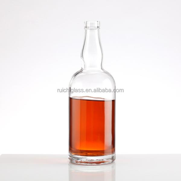 Hot Stamping Custom 375ml 500ml 750ml Empty Beverages Wine Liquor Glass Bottle