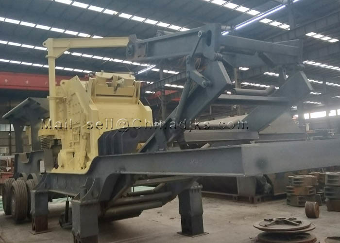 4.5m Height 47T Impact Crusher Plant Mobile Crushing Station
