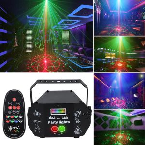 New Mini 3 in 1 Laser Light Sound Activated USB LED Stage Lights Adjustable