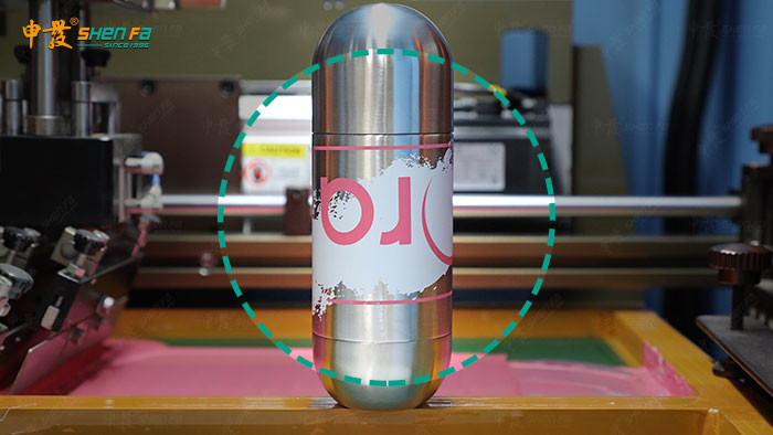 2 Color Water Bottles 400PCS/H Semi Automatic Screen Printing Machine