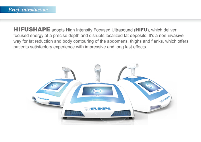 HOT SELLING!!! portable HIFUSHAPE SIMMING MACHINE FOR WEIGHT LOSS