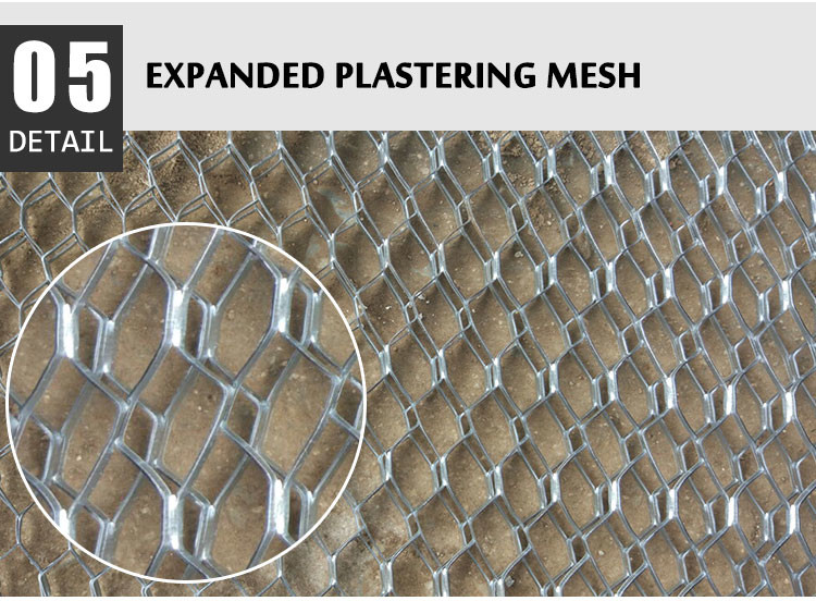 Diamond Galvanized Expanded Metal Fence Mesh Durable Expanded Metal Diamond Mesh
