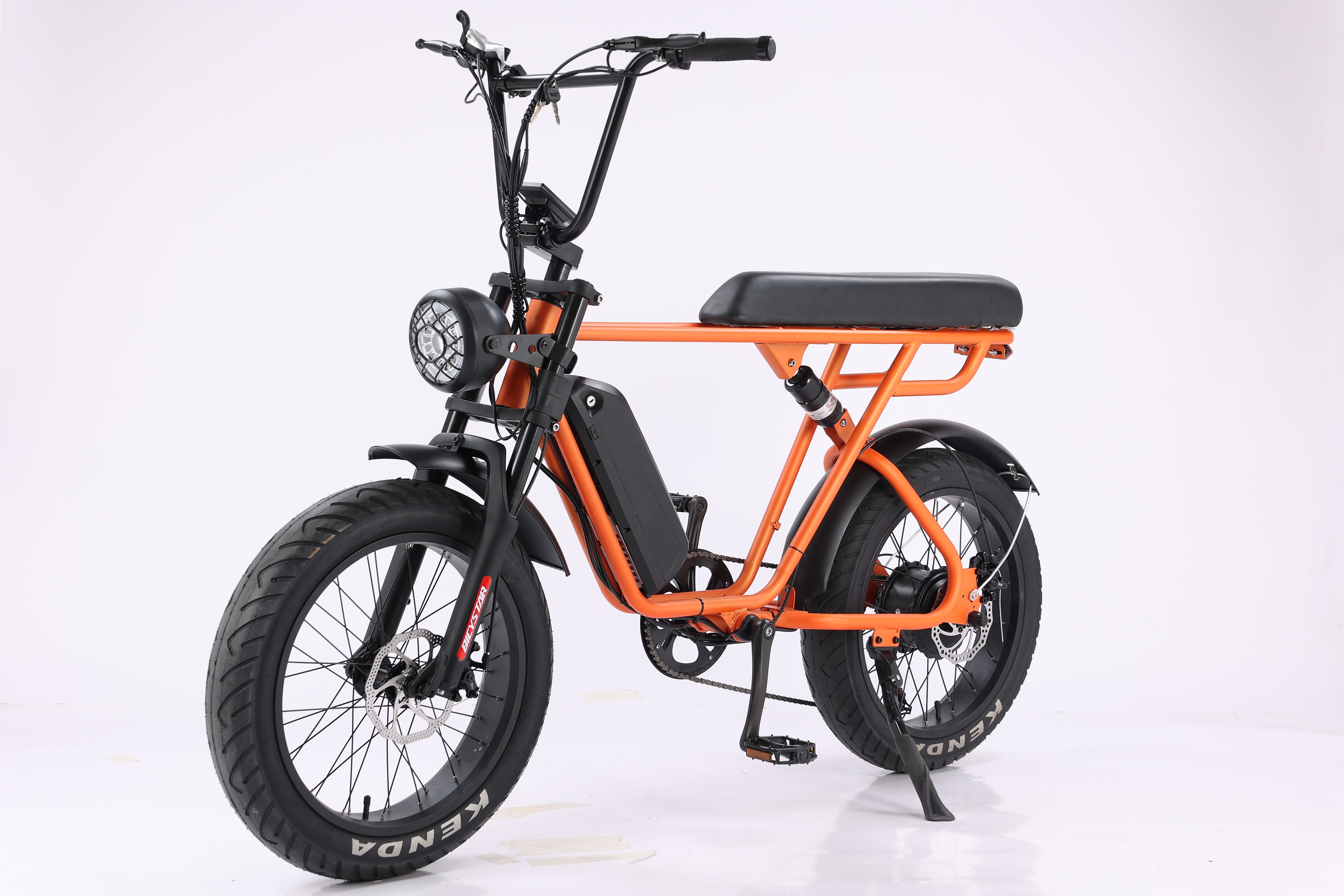 7 Speed 20 Inch Fat Tire Electric Hybrid Bike Full Suspension 250W 48V 15Ah Battery