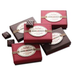 China Luxury Chocolate Candy Packaging Gift Boxes With Ribbon , Recycled Paperboard Rectangular Packaging Box on sale
