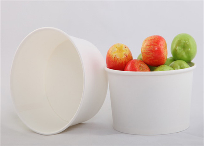 150oz Eco Friendly Disposable Paper Products Kraft Paper Soup Salad With Lid