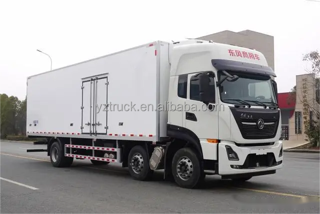 Touch Screen Dongfeng KL 300HP Refrigeration Trucks With Fast Automatic Transmission